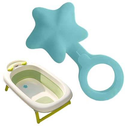Juego de 2 Tapones de Silicona para bañera, se a la mayoría de bañeras de bebé, tapón de Drenaje de bañera de 1.18 x 1.18 Pulgadas, Forma de Estrella, Tapones fijos universales de una Sola