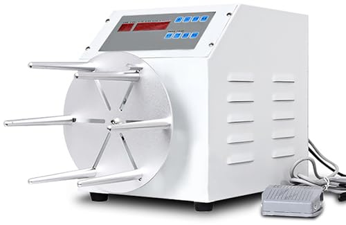 Digital Control Coil Winding Machine, Adjustable Speed and Coil Count, Forward/Reverse Rotation for Cable Assembly