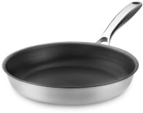 Onyx Cookware ZERO Bratpfanne 24 cm – Natürliche Antihaft aus Edelstahl | Ohne chemische Beschichtung; PFAS- & PTFE-frei; nano-texturierter Edelstahl; kratzfest; für alle Herdarten; ofenfest