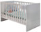 Wimex B01222 Babybett, Holz, alpinweiß / absätze eiche sägerau nachbildung, 76 x 146 x 78 cm