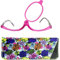 Make-Up Schminkbrille mit klappbaren Brillenglas, Modische Schminkhilfe mit Gratis Etui +2.5 Dioptrien (Violett)