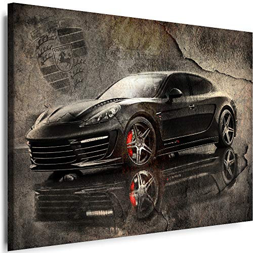 Myartstyle - Bilder Auto Porsche Panamera 70 x 50 cm Leinwandbilder XXL - 1 Teilige Wandbilder Stingray GTR Kunstdrucke w-a-2024-037