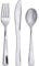 Bigiemme Posate Assortite Plastica Metallizzate Argento 24 Pz