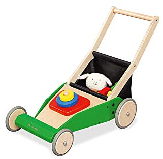 PINOLINO 269483 Lauflernwagen 'Rasenmäher Klaas', grün, 4.1 kg