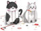Lovepop® 3D Pop-Up Karte Liebes Katzen Grußkarte für Valentinstag, Jahrestag, Geburtstag, Tag der Freundschaft | inkl. Umschlag & Versteckfach für Geld & Gutscheine