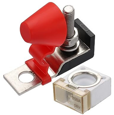 X AUTOHAUX 1 Set 250A Battery Fuse Terminal Fuse Block Fuse 58V for Car Boat
