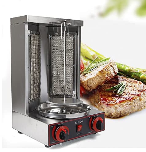 Dönergrill Dönergrill gas dönergrill für zuhause Döner- und Gyros-Grill 3000W mit Temperatureinstellung