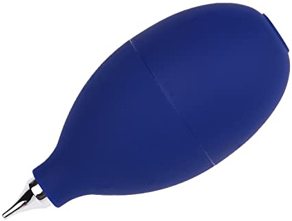 NAUZE Squeeze Ball Pump Duster for Hearing Aids Silicone Air Blower Dust Cleaner for Watch Camera Lens Hearing Aid Cleaning Tool (Blue)