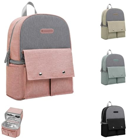 Kikkaboo Wickeltasche Nia Rucksack, Reißverschlussöffnung, verschiedene Fächer, Farbe:rosa