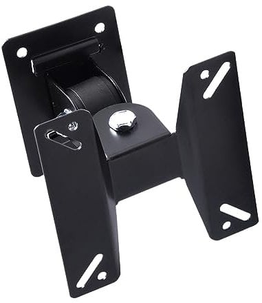 jojofuny 1ensemble Support Mural TV Rotatif Fixation Universelle Écran Plat Économie Espace Installation Facile Noir