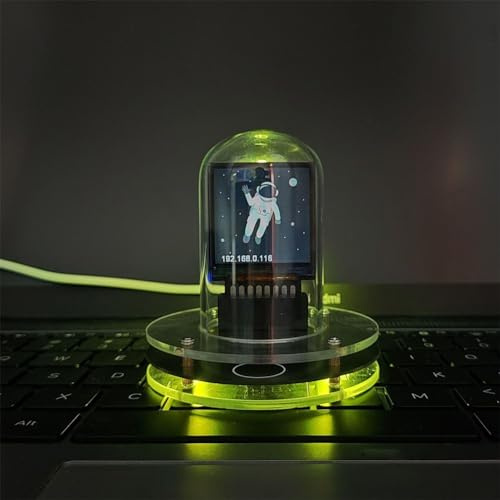 DAZZLEEX Glow Smart Optische Röhrenuhr Wecker für WLAN-fähige Smart-Uhr, Animationsanzeige und Farbänderung der Uhr