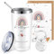 Blulu Abschiedsgeschenk für Kollegen 16 oz Edelstahl Thermosbecher Schlüsselanhänger für Kollegen Regenbogen Dankeskarte und Umschlag Kaffeebecher mit Deckel für Ruhestand Jobwechsel Dankeschön