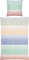 REDBEST Bettwäsche Seersucker beige-lila-Mint Größe 155x220 cm (80x80 cm)
