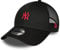 New Era New York Yankees MLB Basecap Trucker verstellbar Klettverschluss Mini-Logo NY Kappe schwarz - One-Size