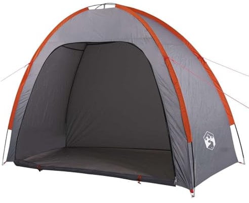 vidaXL Tente de Rangement Gris et Orange imperméable, Tente de Rangement, Tente légère, Tente Utilitaire, Tente, Tente imperméable à l’Eau