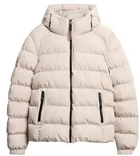 Superdry Herren Kapuzen-Sportpufferjacke Chateau Grau L