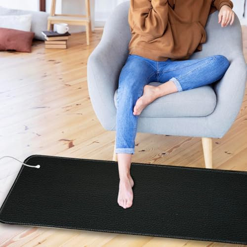 GRUENERDE Erdungsmatte Geerdet Mauspad Grounding Pad Erdungprodukt mit EU Erdungskabel Sicher (35x100cm)