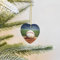 2024 Weihnachtsbaum Hängende Ornament Baseball Herz Keramik Weihnachten Hängende Weihnachtsbaumschmuck Anhänger für Xmas Hochzeit Party Dekoration Keramik Ornamente