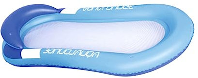 ibasenice 1stück Aufblasbarer Schwimmring Für Erwachsene Wasserliege Im Eleganten Blau Für Pool Strand Und Entspannte Tage Sonne