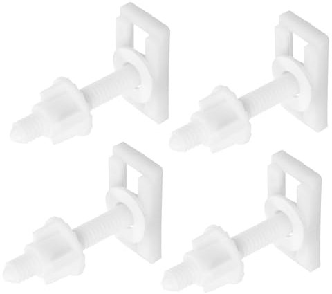 OSALADI 4pcs Toilet Seat Screws for Easy Installation Replacement Hardware for All Toilet Types Bathroom Repair Parts for Prolonging Life