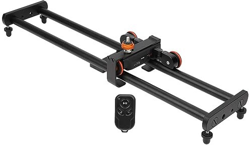 Qukaim YELANGU Camera Video Track Dolly, Motorized Electric Slider Dolly for Smartphone, Mini Skater Camera Dolly Car, Compact Design for Smooth Video Recording