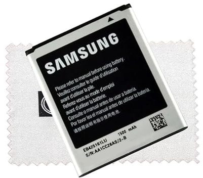 Batteria originale per EB425161LU per Galaxy S3 Mini I8190, Ace-2-I8160, Galaxy-S-Duos-S7562 con panno per la pulizia dello schermo Shlok