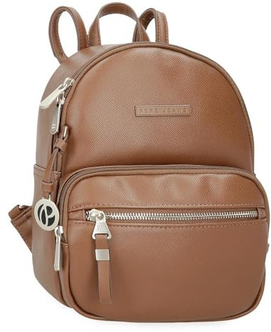 Pepe Jeans Elia Mochila Casual Marrón 20x25,5x10 cms Piel sintética 5,1L by Joumma Bags