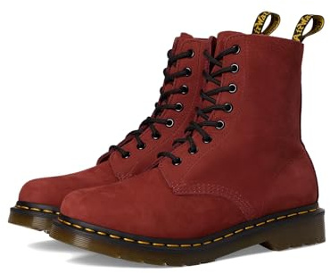 Dr. Martens 41402600 Schnürstiefel Rauleder Damen in rot - Gr. 37