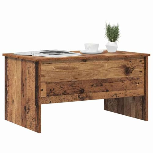 vidaXL Coffee Table Old Wood 102 x 50.5 x 46.5 cm Engineered Wood, Durable Modern Coffee Table, Rectangular Center, Stylish Living Room, Compact Indoor Design, Versatile Surface