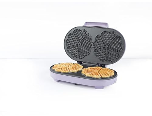 Giles & Posner Sorbet Gloss Gaufrier double cœur, 34 cm, 1400 W
