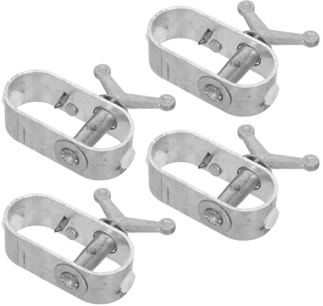 Stahl Drahtspanner 4 Stück mit Starker Spannung, Silber