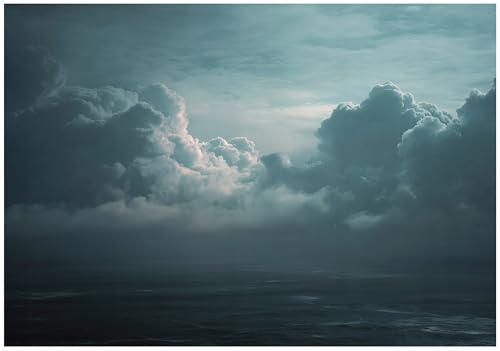 WallArena Vlies Fototapete - Himmel - 150x105 cm - Fototapeten - Tapeten - für Wohnzimmer Schlafzimmer - Vliestapete Wandtapete Tapete 3D Effekt- inkl. Kleister - Wolken