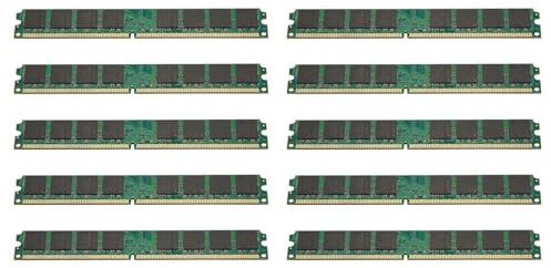 Deechate 10X Memoria RAM DDR2 da 2 GB 1,8 V 800 MHz PC2 6400 Memoria RAM PC per Memoria Desktop DIMM 240 Pin