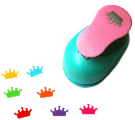 ODETOJOY Scrapbooking Stern motivstanzer durchschlag Metall Stanzer, Zierrand ø 2,54cm, 1 Zoll, geeignet für Papier/Karton bis zu 200g/m² (Krone)