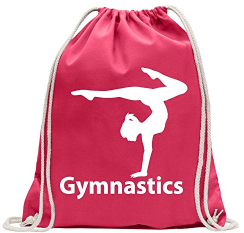 Kiwistar Gymnastique Fun Sac à Dos Sport Sac de Remise en Forme Gymbag Shopping Coton avec Cordon