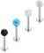 Briana Williams Chirurgenstahl Lippenpiercing Stecker 6mm 8mm Labret Tragus Helix mit Kristall Nasen Ohr Piercing Set