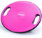 POWRX Balance Board inkl. Workout I Wackelbrett Ø 40cm mit Griffen I Therapiekreisel für propriozeptives Training und Physiotherapie versch. Farben Pink