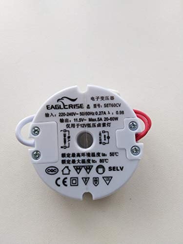 Elektronischer Transformator Eaglerise EET60CV 20-60W 12V Halogen Dimmbar rund