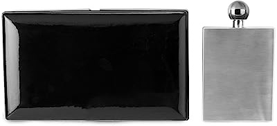 Blush VIP Incognito Clutch, versteckte Flasche für Likör, diskrete Flaschen, Geheimversteckbehälter für Wein, Reisen, Party, 85 ml, 1 Stück, Schwarz