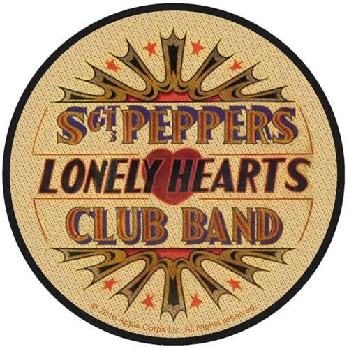 Beatles - (Antique) Sgt Pepper Drum Patch 9cm Dia