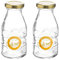 Kilner Twist Top Milk Bottle 1/3 Pint 189ml Clear (Pack of 2)