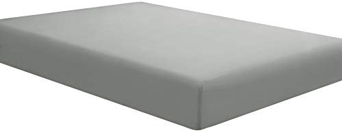 Sfoothome Graues Spannbetttuch Bettlaken, knitterfrei, gebürstetes Mikrofaser-Betttuch Spannbettlaken mit tiefer Tasche