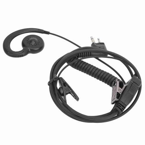 Auriculares Walkie Talkie, Auriculares con Cable en Espiral pequeño Walkie Talkie, Auricular Giratorio, Adecuado para Motorola GP2000 XTN500 XV1100 AXV5100 CLS1110 CP040 SP10