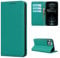 Copmob Phone Case iPhone 12 Pro Max,Flip Genuine Leather Wallet Case,[4 Slots][Magnetic closure][With Lanyard],Protective Cover Case for iPhone 12 Pro Max - Sky Blue