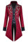 Emyzkc Herren Mittelalter Steampunk Frack Vampir Gothic Jacken Gehrock Smoking Halloween Kostüme