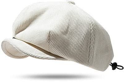 CLAPE 4 Panel Schirmmütze Herren Retro Gatsby Schiebermütze Verstellbar Flat Cap Tellermütze Newsboy Cap Shelby Hat Baker Boy Hat