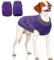 KATZINST Hunde Fleecejacke, Hundepullover Fleece, hundemantel Fleece, Wendefarbe Hundefleecepulli mit Reissverschluss, Warm Hundepulli für Grosse Hunde Labrador Französische Bulldogge, Lila XL