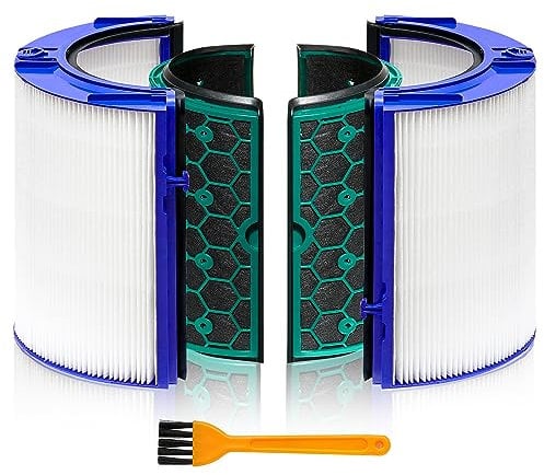 HP04 Replacements True Hepa Filter for Dyson Fan HP04 TP04 DP04 TP05 DP05 Air Purifier, 360° Combi Glass HEPA Filter & Activated Carbon Filter