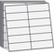 DEWOO Blanco Vinilo Azulejos Adhesivo Pared Cocina y Baño Rectángulos Metro Papel Ladrillo (10-Piezas, 30.5 x 30.5cm)