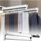 Tringle À Vêtements Extensible Pour Placard Tringle Placard Coulissante Avec 2 Rails Coulissants Réglable 35-80cm Rail,Support Organisateur idéal pour la Garde-Robe,70cm